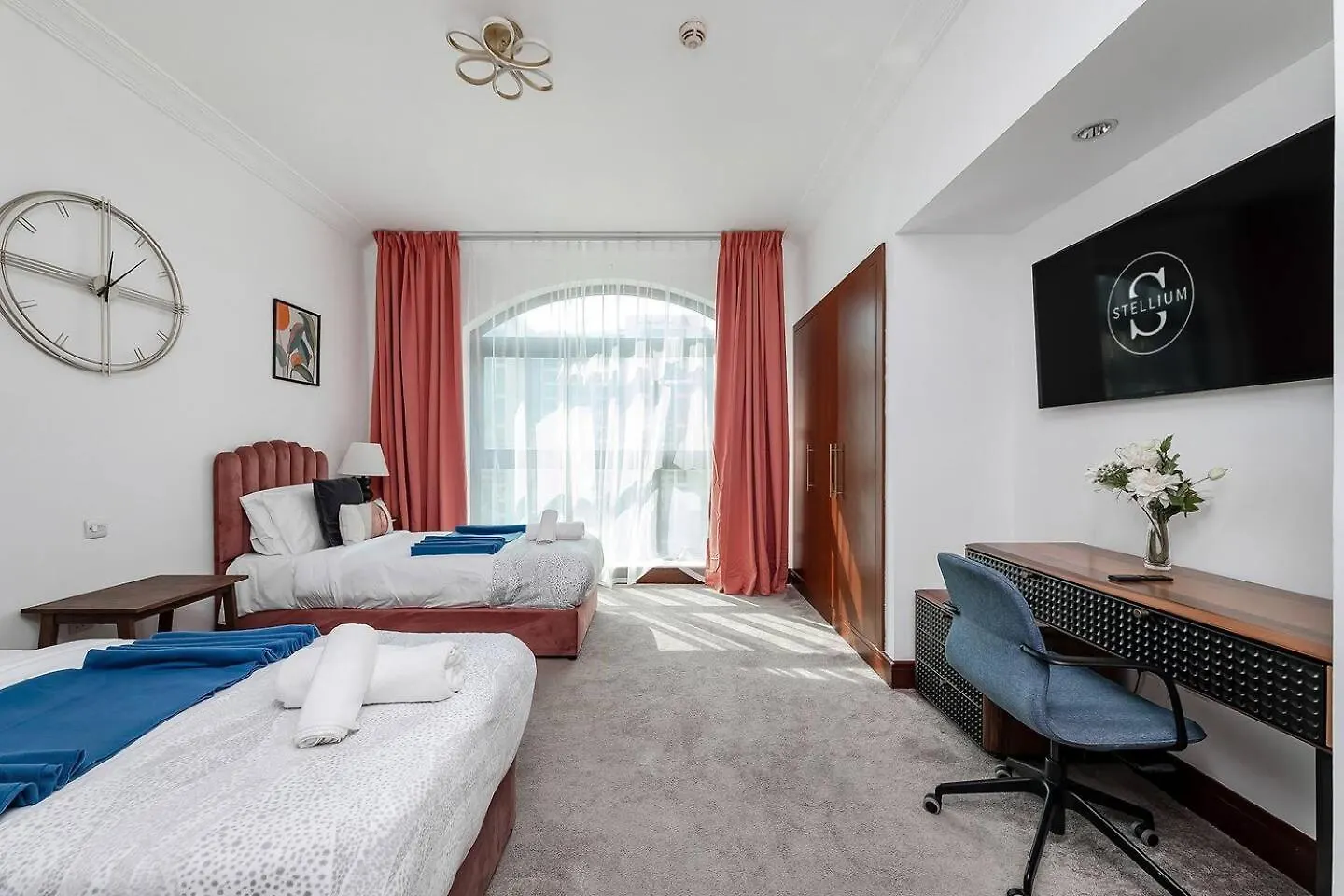 Luxe 2Br Golden Mile 5Sleeps 6Beach Access Dubai 0*,